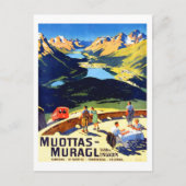Muottas Muragl Bergwelt, Schweiz Postkarte (Vorderseite)