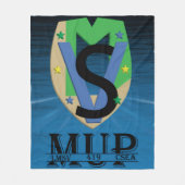 Mup Line Logo Blanket Fleecedecke (Vorderseite)