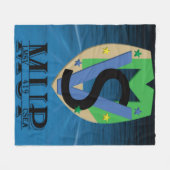 Mup Line Logo-Decke Fleecedecke (Vorderseite (Horizontal))