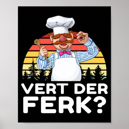 Muppet Show Swedish Chef Expletive New Funny Stic  Poster (Vorne)