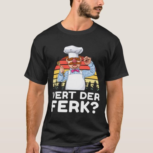 Muppet Show Swedish Chef Expletive New Funny Stic T-Shirt (Vorderseite)