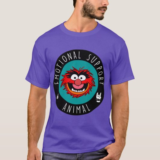 Muppets Animal Emotional Support Animal Drummer vi T-Shirt (Vorderseite)