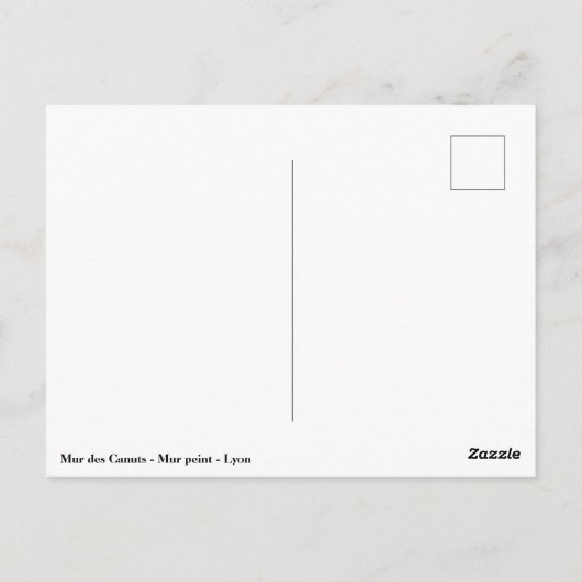 Mur des Canuts - Mur peint - Lyon Postkarte (Rückseite)