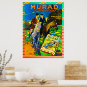 Murad Cigarettes 1910 Die türkische Zigarette Poster (Küche)