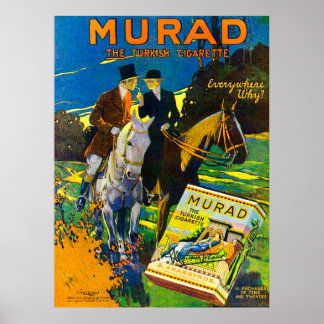 Murad Cigarettes 1910 Die türkische Zigarette Poster