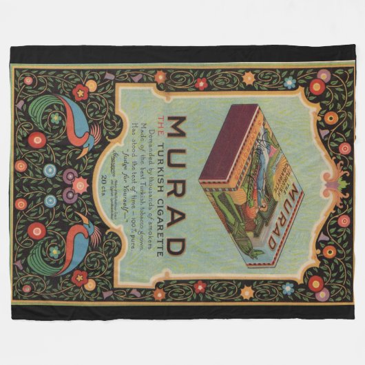 Murad Cigarettes Fleecedecke (Vorderseite (Horizontal))