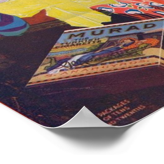 Murad Turkish Cigarettes 2 Poster (Ecke)