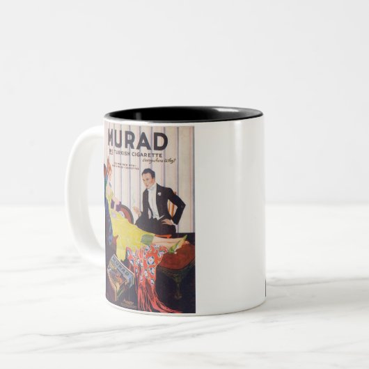 Murad Turkish Cigarettes 2 Zweifarbige Tasse (Vorderseite Links)