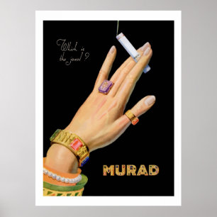 MURAD (Vintage Anzeigen in den 20er Jahren) Poster