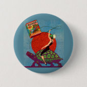 Murad zigarettes Lady reitet Riesenschildkröte Button (Vorderseite)