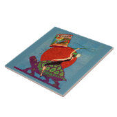 Murad zigarettes Lady reitet Riesenschildkröte Fliese (Seite)