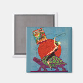 Murad zigarettes Lady reitet Riesenschildkröte Magnet (Vorderseite/Rückseite)