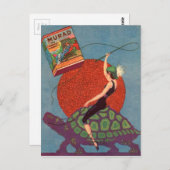 Murad zigarettes Lady reitet Riesenschildkröte Postkarte (Vorne/Hinten)