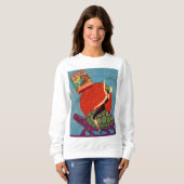 Murad zigarettes Lady reitet Riesenschildkröte Sweatshirt (Vorne ganz)