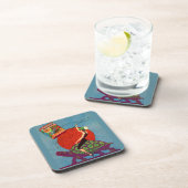 Murad zigarettes Lady reitet Riesenschildkröte Untersetzer (Rechte Seite)