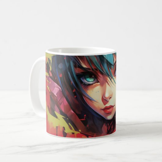 Mural 2 Anime 4 Kaffeetasse (Vorderseite Links)