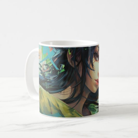 Mural 2 Anime Kaffeetasse (Vorderseite Links)