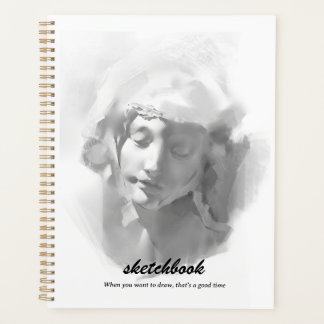 Mural Art Plaster Statue Frau Sketch Planer