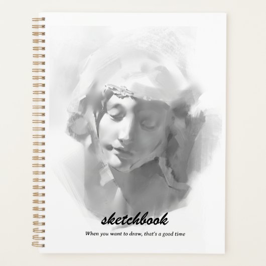 Mural Art Plaster Statue Frau Sketch Planer (Vorderseite)