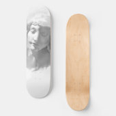Mural Art Plaster Statue Frau Sketch Skateboard (Vorderseite)
