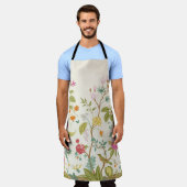 Mural. Bloom. Blühende Bäume. Vintage Bluterkranku Schürze (Getragen)