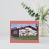 Mural der Händler in der Hauptstraße Postkarte (Stehend Vorderseite)