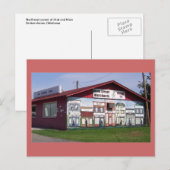 Mural der Händler in der Hauptstraße Postkarte (Vorne/Hinten)