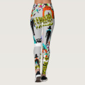 Mural Graffiti der 80er Jahre Leggings (Rückseite)