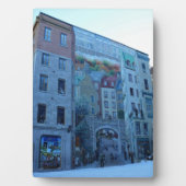 Mural in Old Quebec City, Quebec, Kanada Fotoplatte (Vorderseite)