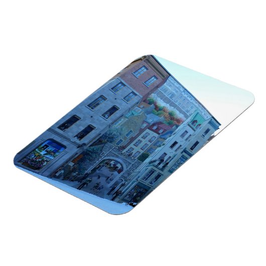 Mural in Old Quebec City, Quebec, Kanada Magnet (Linke Seite)