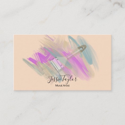 Mural Painter Artist Designer House Painter Visitenkarte (Vorderseite)