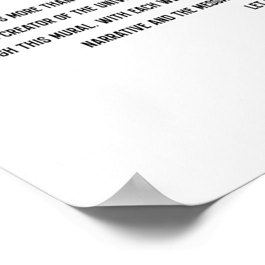 Mural Poster Vollfarbe (Ecke)