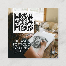 Mural wall painter  quadratische visitenkarte