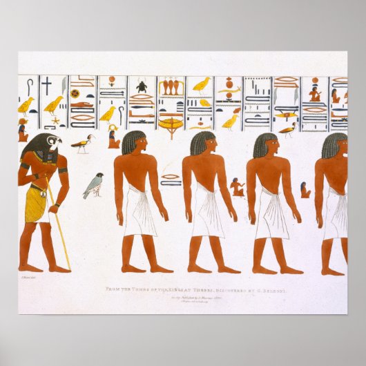 Murals from the Tombs of the Kings at Thebes, disc Poster (Vorne)