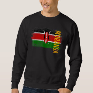 Muranga Kenya Flagge für Kenianer Männer Frauen Ki Sweatshirt