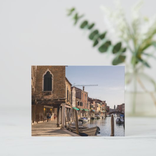 Murano Canals Postkarte (Stehend Vorderseite)