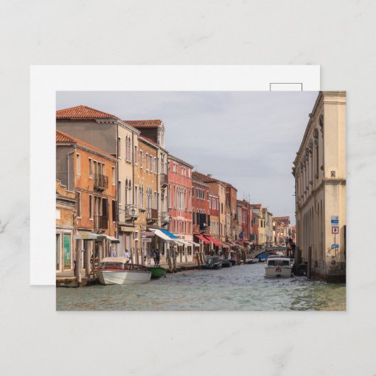 Murano Canals Postkarte (Vorne/Hinten)