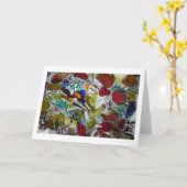 Murano Fusions-Detail-Studie Karte (Gelbe Blume)