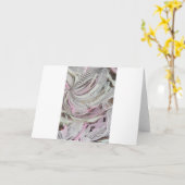 Murano Latticino Detail-Studie Karte (Gelbe Blume)