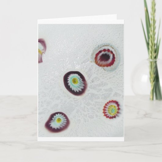 Murano Millefiori Detail-Studie Karte (Vorderseite)