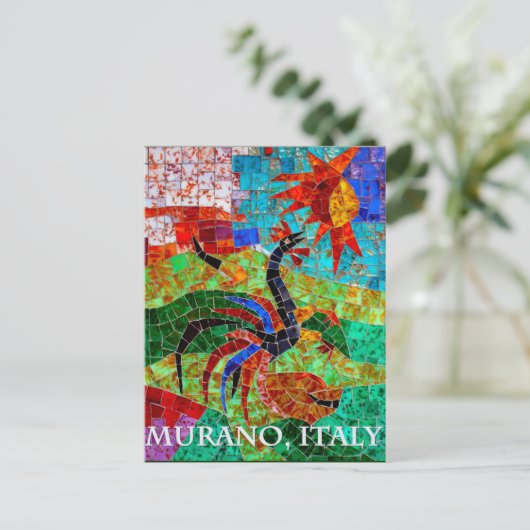 Murano Mosaic II Postkarte (Stehend Vorderseite)