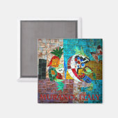 Murano Mosaic III Magnet (Vorderseite/Rückseite)