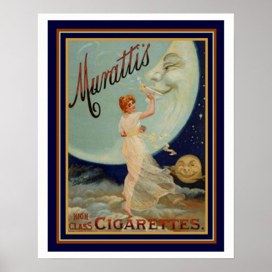Murattis High Class Cigarettes Ad 16 x 20 Poster (Vorne)