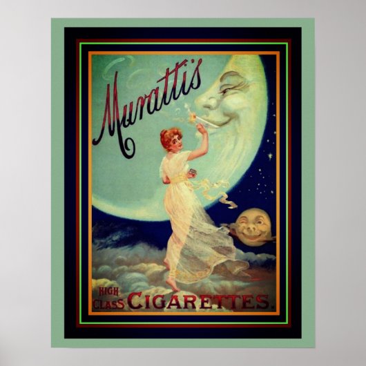 Murattis High Class Cigarettes Ad 16 x 20 Poster (Vorne)