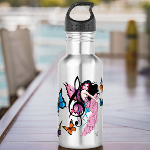 Murci Note Butterflies Fairy Trinkflasche