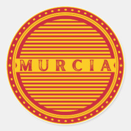 Murcia City Pride Emblem – Spanish Identity Runder Aufkleber