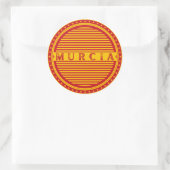 Murcia City Pride Emblem – Spanish Identity Runder Aufkleber (Tasche)