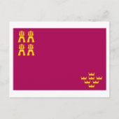 Murcia-Flagge Postkarte (Vorderseite)