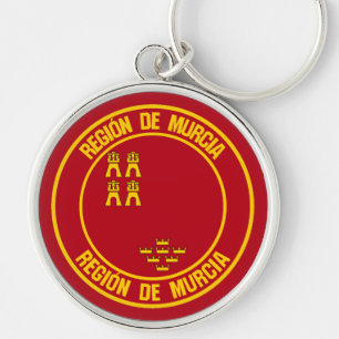 Murcia Round Emblem Schlüsselanhänger