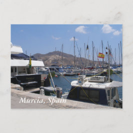 Murcia, Spanien Boote in der Marina Postkarte